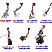 Cdwishbest Toyota Güç Kablosu Stili Isteğe Bağlı Aksesuarlar Aracınız Için Özel Kablo (Nissan/kıa/peugeot/vw/ford Focus/toyota Için) Android Radyo Için (Yurt Dışından)