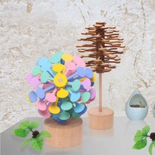 Zljnx Ahşap Lolipop Stres Giderici Oyuncak, 2023 Yeni Sihirli Dönen Lolipop Iplik Değnek Dekompresyon Oyuncakları Macaron (Yurt Dışından)