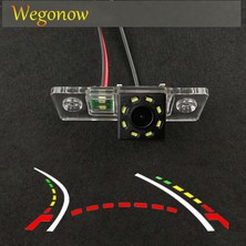 Cdwishbest Balık Gözü Vw Touareg Passat Tiguan Polo Golf Skoda Fabia Için Porsche Cayenne Hd Kablosuz Araba Ccd Arka Kamera Balıkgözü 8 12 LED Dinamik (Yurt Dışından)