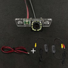 Cdwishbest Balık Gözü Vw Touareg Passat Tiguan Polo Golf Skoda Fabia Için Porsche Cayenne Hd Kablosuz Araba Ccd Arka Kamera Balıkgözü 8 12 LED Dinamik (Yurt Dışından)