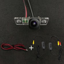 Cdwishbest Balık Gözü Vw Touareg Passat Tiguan Polo Golf Skoda Fabia Için Porsche Cayenne Hd Kablosuz Araba Ccd Arka Kamera Balıkgözü 8 12 LED Dinamik (Yurt Dışından)
