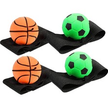 Zljnx 4 Adet Bilek Kabarık Top Çocuklar Için Lastik Toplar Çocuklar Için Poppets Çocuk Basketbol Çocuk Bilek Tasma Kabarık Toplar Çocuklar Için Bilek Egzersizi Oyuncak Futbol Hediyeler (Yurt Dışından)