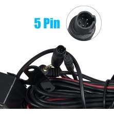 Cdwishbest 1 Takım 5 Pin Hd Araba Dikiz Kamerası Ters 4led Gece Görüşlü Video Kamera Geniş Açı 170 Derece Park Kamerası Araba Aksesuarları Için (Yurt Dışından)