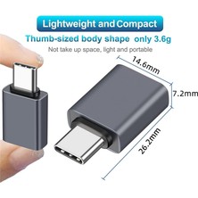 Passing USB C - USB 3.1 Otg Adaptör, 10 Gbps USB Tip C Erkek - USB A Dişi, MacBook Pro/air, Ipad, Imac, Samsung Için (Yurt Dışından)