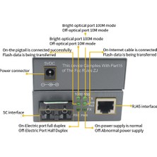 Passing Tek Modlu Çift Çekirdekli Gigabit Çift Fiber Optik Fiber Alıcı-Verici Fotoelektrik Dönüştürücü, Siyah (Yurt Dışından)