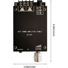 Passing Zk-Xps 5.0 Bluetooth Güç Amplifikatörü Kartı Çift 150W Kanal Amplifikatör Kartı, Ses Kutusu Için Kısa Devre Koruması ile (Yurt Dışından)