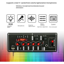 Passing 7.4V Amplifikatör Kurulu Kare Dans 2X10W Hoparlör Amplifikatör Desteği Bluetooth Aux U-Disk 5-8 Inç Hoparlör Dıy Ev Sineması (Yurt Dışından)