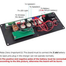 Passing 7.4V Amplifikatör Kurulu Kare Dans 2X10W Hoparlör Amplifikatör Desteği Bluetooth Aux U-Disk 5-8 Inç Hoparlör Dıy Ev Sineması (Yurt Dışından)