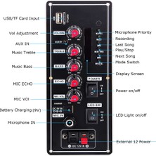 Passing 7.4V Amplifikatör Kurulu Kare Dans 2X10W Hoparlör Amplifikatör Desteği Bluetooth Aux U-Disk 5-8 Inç Hoparlör Dıy Ev Sineması (Yurt Dışından)