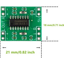 Passing 10 Adet PAM8403 Modülü Süper Mini Dijital Amplifikatör Kartı 2 x 3W D Sınıfı Dijital 2.5V Ila 5V Güç Amplifikatörü Kartı (Yurt Dışından)