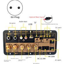 Passing D50 Amplifikatör Kurulu Optik Ses Bluetooth Amp USB Fm Radyo Tf Çalar Dıy Derin Bas Hoparlörü Ev Araba Için-Ab Tak (Yurt Dışından)