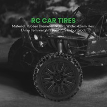 Passing 17MM Tekerlek Göbeği Jant ve Lastikler Lastik 1/8 Off-Road Rc Araba Buggy Redcat Takımı Losi Vrx Hpı Kyosho Hsp Carson Hobao, 4 Adet (Yurt Dışından)