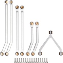 Passing Cnc Alüminyum Yüksek Gümrükleme Şasi Bağlantı Çubuğu 1/24 Rc Paletli Araba Eksenel SCX24 AXI90081 Sürgü Yükseltme Parçaları, 2 Gümüş (Yurt Dışından)