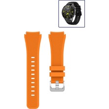 Tagomoon Huawei Watch Gt4 46MM Akıllı Saat Uyumlu Kordon Tırtık Desenli Tokalı Silikon Kayış