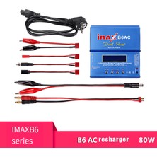 Passing Imax Için B6AC 80 W Rc Şarj Dengeleyici + T Fiş Kablosu Dijital Li-Ion Life Nimh Nicd Pb Lipo Pil Boşaltıcı Ab Tak (Yurt Dışından)