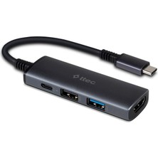 Ttec 4 Girişli Usb-C 3.2 Hub/çoklayıcı Usb-C 100W Pd 3.0+4k HDMI + Usb-A 3.2+Usb-A 2.0 (Macbook Uyumlu)