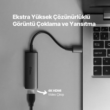 Ttec 4 Girişli Usb-C 3.2 Hub/çoklayıcı Usb-C 100W Pd 3.0+4k HDMI + Usb-A 3.2+Usb-A 2.0 (Macbook Uyumlu)