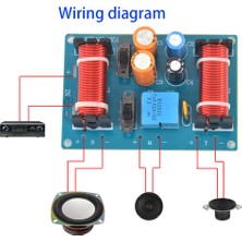 Passing Adet 150W 3 Yollu Ses Hoparlör Crossover Tiz Orta Kademe Bas Kitaplık Araba Hoparlörleri Filtre Frekans Bölücü Crossover (Yurt Dışından)