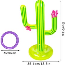 Passing 2 Paket Açık Havuz Aksesuarları Şişme Kaktüs Fırlatma Seti Oyuncaklar Plaj Parti Malzemeleri (Yurt Dışından)