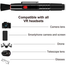 Passing Oculus Quest 2/quest/rift S/valve Index/ps4 Vr Kulaklık Için Karbon Ucu ile Kamera Lens Temizleme Kalem Fırçası (Yurt Dışından)