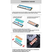 Passing M.2 SSD Katı Hal Sürücü Radyatör Nvme Isı Emici M.2 2280 SSD Isı Emici Dizüstü Katı Hal Sürücü Adanmış (Yurt Dışından)