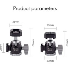 Passing Xıletu MC22 + XT18 Mini Soğuk Ayakkabı Masaüstü Standı 1/4 Vida Çift Soğuk Ayakkabı Mini Ptz Tripod Cep Telefon Standı Tripod (Yurt Dışından)