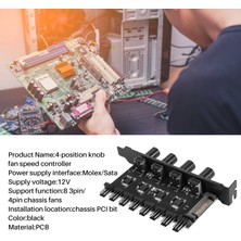 Passing Pc 8 Kanal Fan Hub 4 Düğme Soğutma Fanı Hız Kontrol Cihazı Cpu Kasa HDD VGA Pwm Fan Pci Braketi Güç Tarafından 12 V Fan Kontrolü (Yurt Dışından)