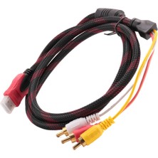 Passing Abd 5ft HDMI - 3-Rca Video Ses Av Komponent Dönüştürücü Adaptör Kablosu Hdtv Için (Yurt Dışından)