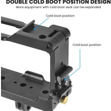 Passing Metal Soğutma Kafesi 360 Panoramik Kamera Çerçeve Kapak Ayakkabı Montajı Bir R 4K Vr Eylem Tripod Adaptörü (Yurt Dışından)