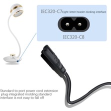 Passing Iec 3-Pin C14 Erkek - C7 Dişi Dönüştürücü Adaptör Kablosu, Pdu Ups Su Isıtıcısı (2.0m) (Yurt Dışından)