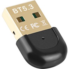 Passing USB Bluetooth 5.3 Adaptör Alıcı USB Kablosuz Bluetooth Verici Masaüstü Bilgisayar Için Ücretsiz Sürücü Bluetooth Adaptörü (Yurt Dışından)