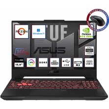 Asus Tuf Gaming A15 FA507NV-LP019W Ryzen 7 7735HS 64GB 2tb SSD RTX4060 8gb 15.6'' 144Hz Fhd IPS Windows 11 Dizüstü Bilgisayar + Asus P302 Gaming Mouse WZ05