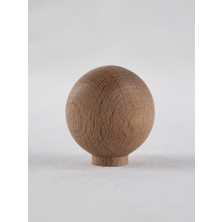 Üçer Ahşap Ahşap Küre Top Düğme Kulp 37MM Çapında Lüks Çekmece Dolap Mobilya Kulpları (1 Adet)