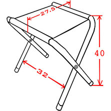 MİLİNA OUTDOOR Uzun Katlanır Kamp Taburesi