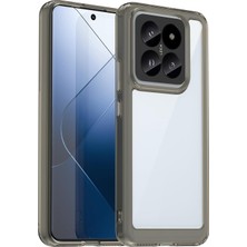Microcase Xiaomi 14 Global Shield Serisi Darbeye Dayanıklı Yarı Esnek Plastik Tpu Kılıf