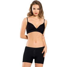 Özkan Underwear 25993 Kadın Pamuklu Ince Askılı Dolgusuz Balensiz Sütyen Bralet Boxer Takım