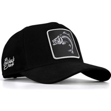 BlackBörk V1 Baseball Balık - 1 Kod Logolu Unisex Siyah Şapka (Cap)