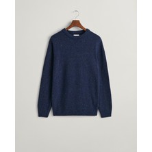 Gant Erkek Lacivert Regular Fit Bisiklet Yaka Kazak 8040169.433