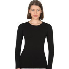Özkan 26060 Kadın Pamuklu Uzun Kollu Bisiklet Yaka Body