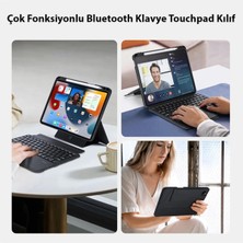 Teknoexpress Air 4/5/pro 11 Uyumlu  (2018/2020/2021/2022) Klavye Mag Touchpad Klavyeli Standlı Kılıf