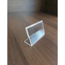 Pleksi Marketi 6X4CM Pleksi Fiyatlık ve Tanıtım Etiketliği ( 10 Adet )