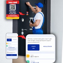 TaraBeni Akıllı Kapı Etiketi (Web Panelli Yönetilebilir Qr - Karekod Ev Kapı Etiketi)