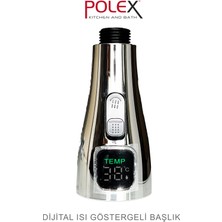 Polex Dijital Spiralli Batarya Başlığı Sıcaklık Göstergeli