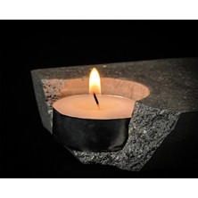 2'li Minimal Beton Mumluk -Tealight Mumluk