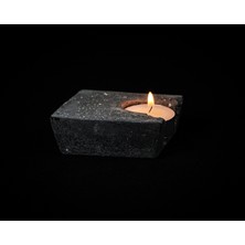 2'li Minimal Beton Mumluk -Tealight Mumluk