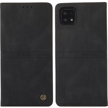 Seashell Digital Samsung Galaxy A22 5g (Ab Versiyonu) Için Telefon Cüzdan Kılıfı, Dream Serisi Flip Folio Kitap Pu Deri Telefon Kapağı Standı Manyetik Kapanma Kabuk Black (Yurt Dışından)