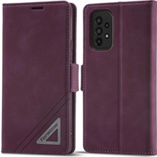 Seashell Digital Samsung Galaxy A53 Için 5g Tam Koruma Cüzdan Stili Kasa Pu Deri Cep Telefon Kabuğu Stand-Wine Red ile (Yurt Dışından)