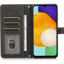 Seashell Digital Samsung Galaxy A13 Için 4g Anti-Fall Anti-Fone Koruyucu Cüzdan Kılıfı Şok Geçirmez Stand Kart Tutucu Pu Deri Kapak Strap-Black (Yurt Dışından)