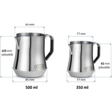 Delonghi Süt Köpürtme Potu (Cezvesi) Parlak 500 ml - Xl Yeni