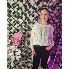 Mia Butik Örgü Ajurlu Kazak